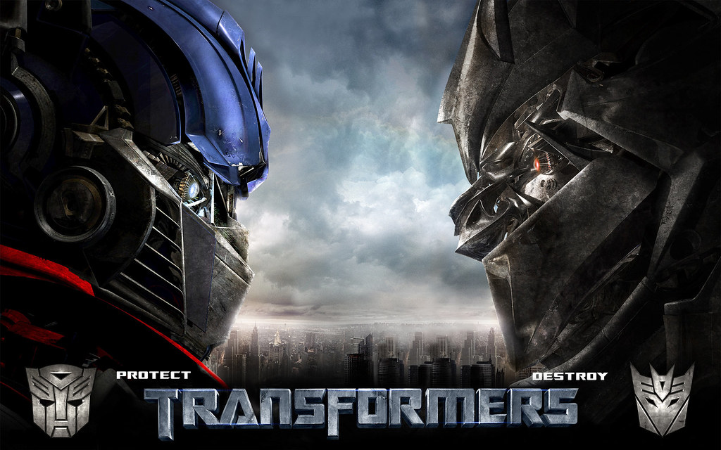 Poster Transformers Optimus Megatron football