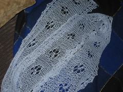 Cat's Paw Lace Scarf - Complete!