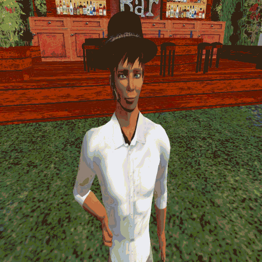 My Second Life avatar, Ziggy Figaro, before