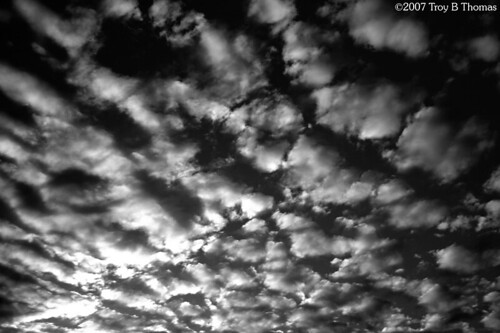 EveningClouds_BW_20070131; photography by Troy Thomas