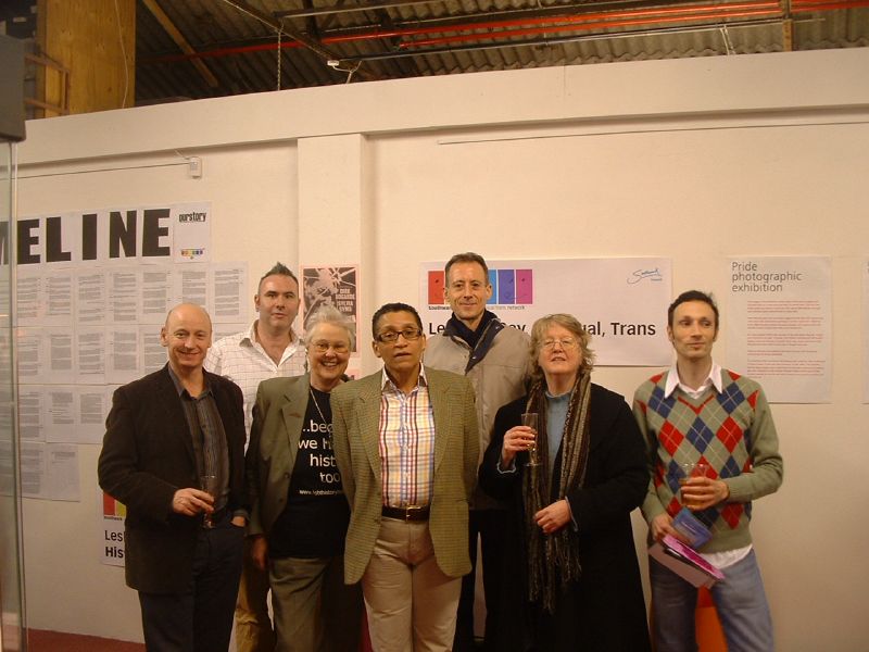 The speakers at the launch of LGBT History In Focus