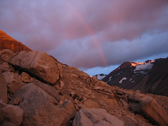 Rainbow forms near Torres