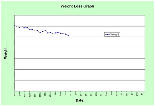 Weight Loss Chart, February
