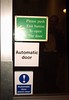 Nonautomatic automatic door