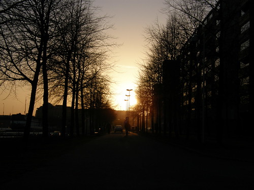 Sun set in Hakaniemenranta