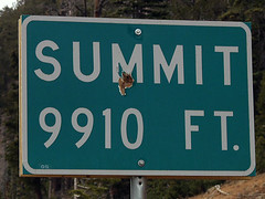 Summit Sign, with Bullet Hole (Snapshot)