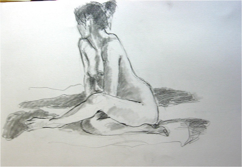Life drawing class yesterday