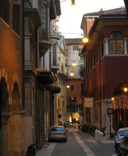 Verona street in Verona, Italy