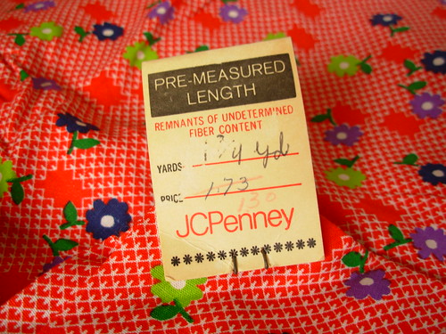 vintage fabric tag
