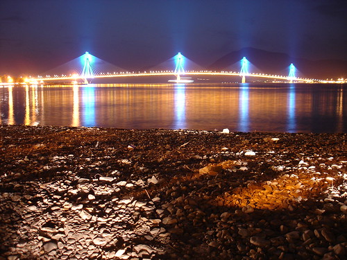 Rio-Antirrio Bridge (By night), Greece