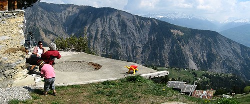 View from crib near Daillon, Switzerland