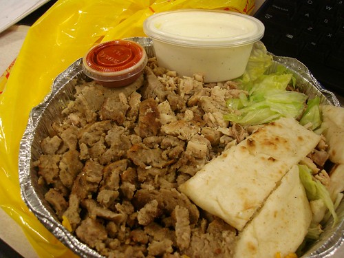 Mixed Combo @ the famous Chicken & Rice Cart on 53rd & 6th Ave.
