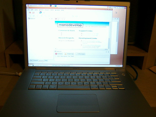 MacBook Pro running Ubuntu Edgy
