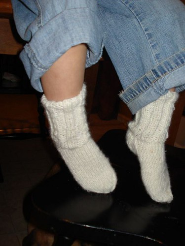 1st Pair o knitted Socks