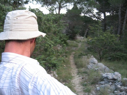 Looking for land mines in Gradac, Croatia