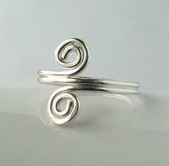 Soldered silver ring