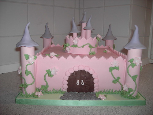  Fairy tale castle birthday cake 