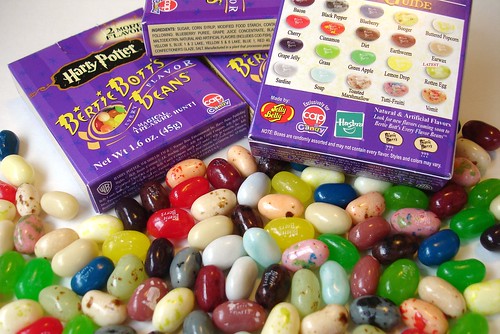 harry potter jelly beans flavors. like Gatorade jelly beans)