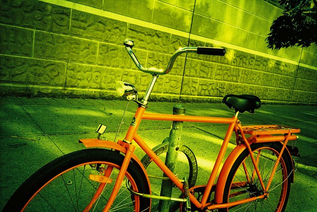 orange bike