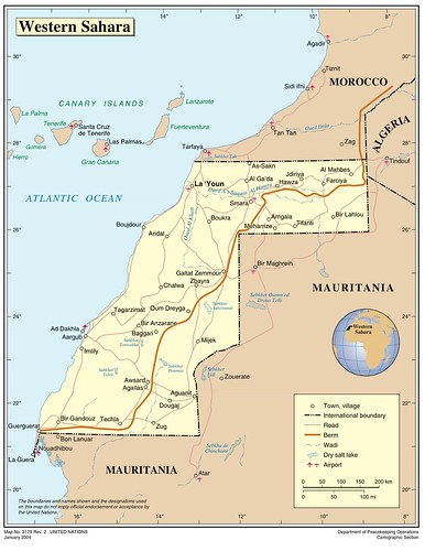 Western Sahara Map
