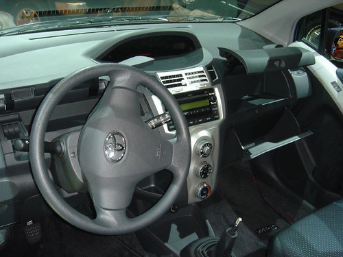2007 Toyota Yaris interior. Replacing the Echo in Toyota's U.S. product