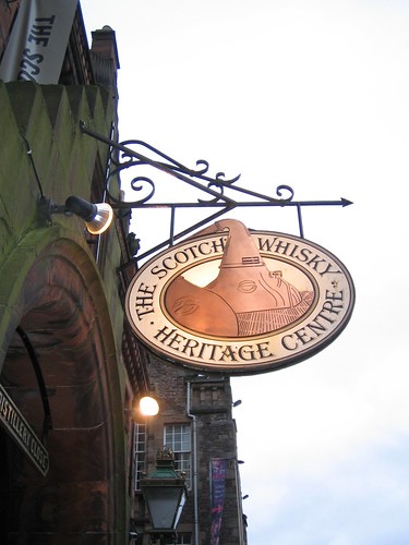 The Scotch Whisky Heritage Tour, Edinburgh - sign outside