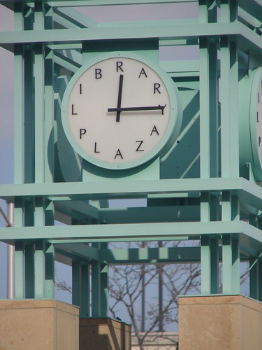 Library Plaza's Clock