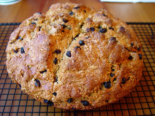 Whole Wheat Soda Bread with Millet and Currants