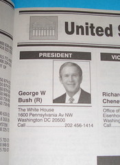 Bush and friends in the phone book