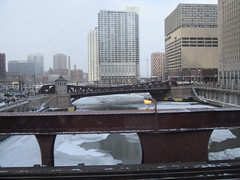 Chicago River From Brown Line train