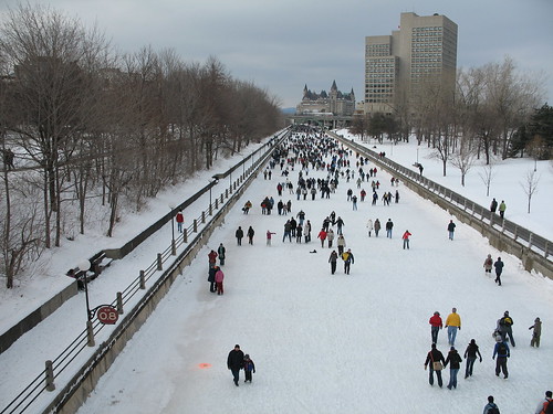 Winterlude skate on the canal