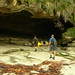 Cave on beach once used by the Maori