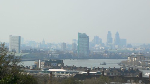 view from Geenwich observatory of City