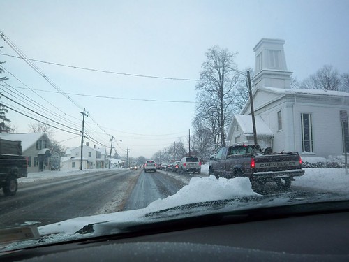 Winters Day 2: Driving to Work - Approaching 4 corners in Penfield