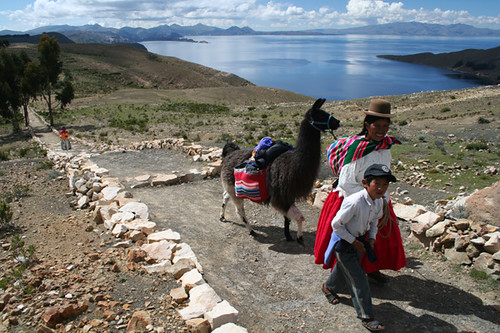 Isla del Sol en el Lago Titicaca