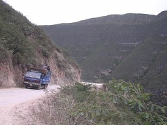 Trucks and Andean dirty roads Peru Ecuador adventure nomadic travel South America