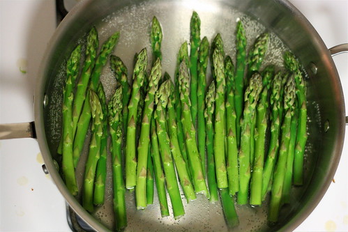 Asparagus in Simmering Water