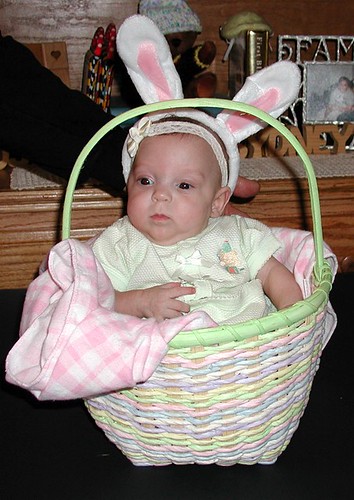 Lindsey IN her basket