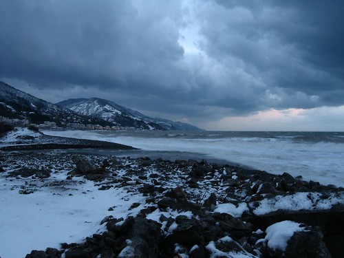 Black Sea coast looking towards Cide from Inebolu, Turkey