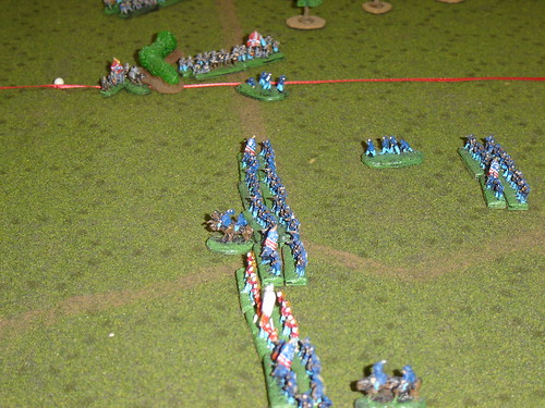 AJ Smith's division hit hard in the flank by Buford's brigade