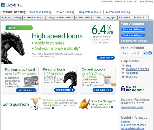 Lloyds TSB - Homepage - 16 Feb 2007