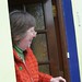 Pat Randles getting the parade from her front door by millstreet