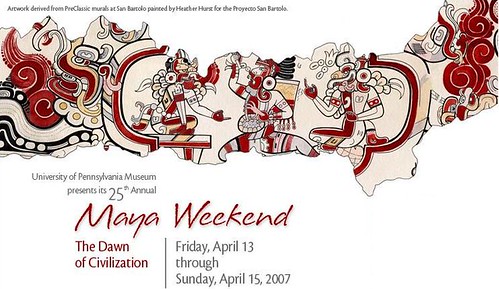 Screenshot of part of the home page for the 25th Annual Maya Weekend
