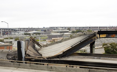 Freeway Collapse on Highway 580 Eastbound