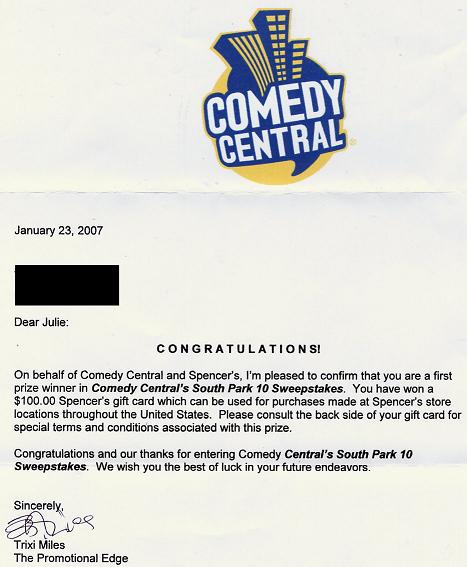 comedy central win