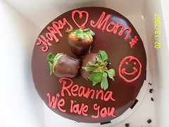 our Valentine cake