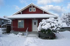 our snowy house