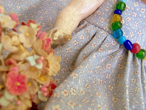 Vintage Effanbee Doll's New Calico Dress
