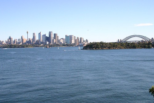 View of the city from the Taronga Zoo