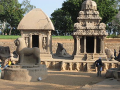 temples carved from solid rock, mamalapuram